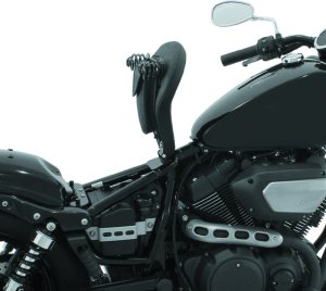 Yamaha Bolt Motorcycle Seat - Mustang Motorcycle - Spring Solo - Black - `14-`21 Yamaha Bolt Motorcycle Seat - Mustang Motorcycle - Spring Solo - Black - `14-`21